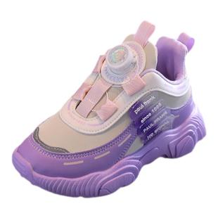 儿童运动鞋童鞋女童夏季冬季潮牌鞋子旋钮女款中大童女鞋跑步鞋男