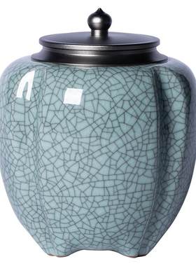【官方正品】茶叶罐密封罐冰裂纹
