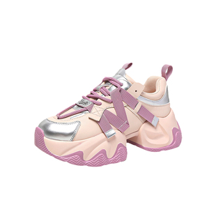 大东厚底老爹鞋女款2026新款秋冬炸街鞋子女ins潮超火休闲增高鞋