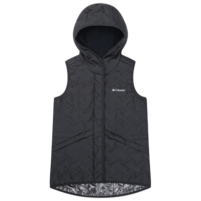 女子银点拒水羽绒背心