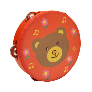 婴幼儿童手拍鼓铃鼓摇铃奥尔夫乐器1-3-6岁幼儿园老师用表演手鼓