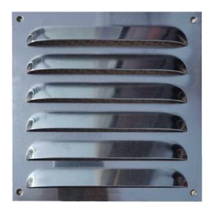 不锈钢百叶窗外墙通风口排出风气口防雨风罩透气盖仪器散热鱼鳞板