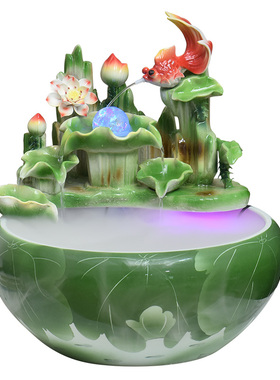 景德镇手工陶瓷流水摆件