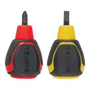 tajima日本田岛迷你小型螺丝刀批萝卜十字一字型短柄改锥磁性批头