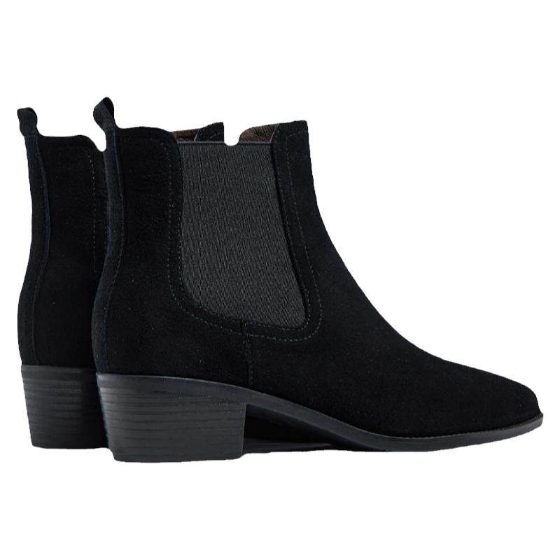 fed切尔西靴冬季新款靴子黑色短靴粗跟烟筒靴时装靴女R1002-ZF901