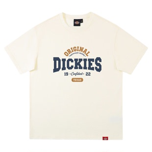 Dickies短袖T恤男夏2026新款宽松圆领百搭上衣迪克斯纯棉半袖情侣