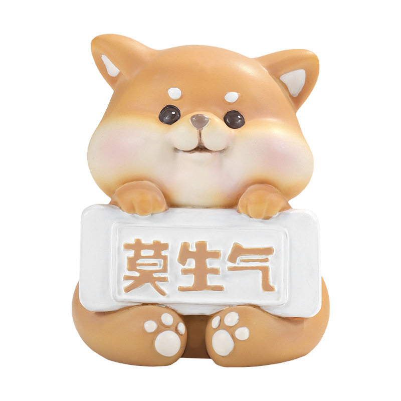莫生气小猪桌面摆件办公室