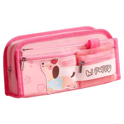 得力笔袋高颜值ins风女生2026新款文具袋女孩小学生多层大容量小众不撞款卡通可爱铅笔文具盒初中生简约笔袋