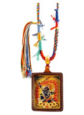 立体彩绘手工皮壳扎基拉姆唐卡