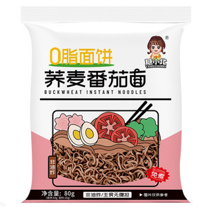 糖小北免煮荞麦面条番茄面0方便面