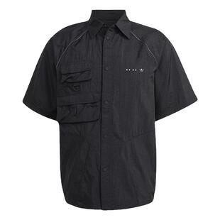 Adidas/阿迪达斯 三叶草 SS OVERSHIRT 透气运动短袖衬衫 HK2733