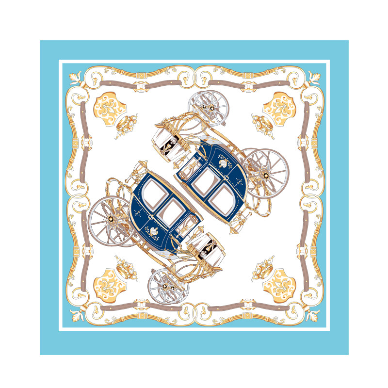 丝巾真丝印刷印花方巾图案logo
