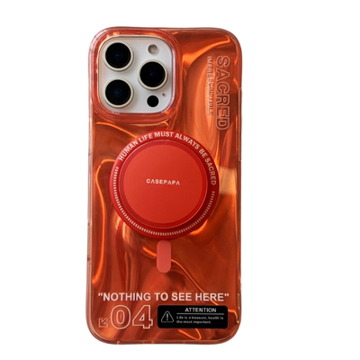 水波纹英文潮牌炫酷苹果17手机壳