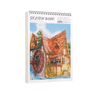 A4儿童加厚图画本素描本画画本撕线绘画本手绘画纸不透色一二年级空白男女孩美术生线圈马克本涂鸦本画册速写