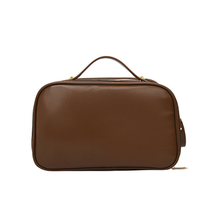 化妆包高品质新款便携超大时尚手提护肤品收纳包多层分区纯色耐脏