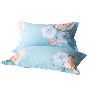 莫凡家纺100全棉枕套一对成人48x74cm纯棉枕头套学生宿舍枕头皮