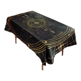 加厚推牌布桌游布罗牌塔书桌布韦特星座绒布雪尼尔大尺寸背景布