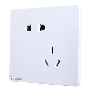 西门子开关插座皓彩一开五孔带USB双开单控双控16A空调电脑插座