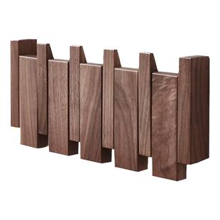 琴键挂衣架墙上壁挂入户门玄关收纳实木挂衣钩创意衣服挂钩衣帽钩