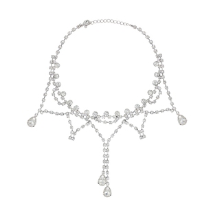 物种 虞书欣同款女王派对名媛范满钻水钻闪闪项圈晚会choker项链