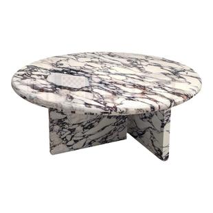 大理石宝格丽茶几法式客厅新款家用边几桌小户型设计师轻奢圆形