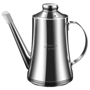 油壶304不锈钢油壸防漏油罐厨房家用装油的容器小酱油醋瓶大油壶