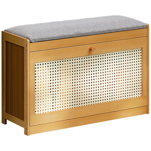 超薄鞋柜家用门口楼道室内入户翻斗鞋架换鞋凳实木玄关柜多层收纳