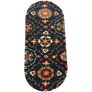 出口美式手工地毯地垫173*75进门脚垫北欧复古室内床边书房厨房