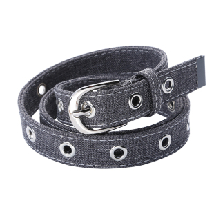 帆布腰带针扣细皮带女网红ins风简约百搭时尚韩版牛仔裤腰带装饰