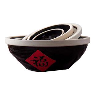 老式土陶碗福碗复古怀旧老款陶瓷吃饭碗家用黑色碗陶瓷农家乐餐具
