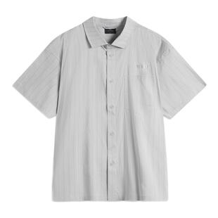 李宁正品2026夏款韦德男宽松简约单排扣轻盈休闲短袖衬衫ASHU399