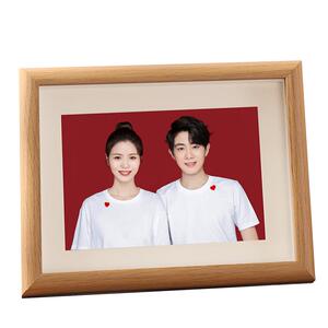 结婚登记证件照领证相框摆台照片打印做成婚纱照情侣纪念册礼物