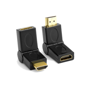 欧腾HDMI转接头公对母弯头90/180度1.4版高清转接头电视笔记本投影仪高清接口保护延长hdmi公转母对接延长头