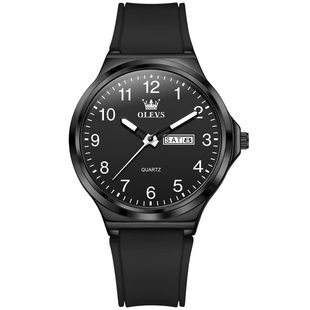 手表男款初高中学生考试专用静音青少年运动硅胶石英表开学季礼物