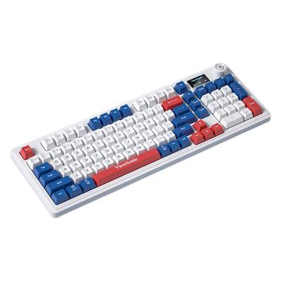 优派98键带屏机械手感键盘