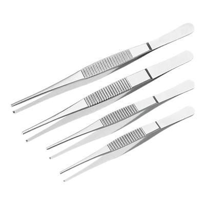 欧朗安加厚304不锈钢直头镊子