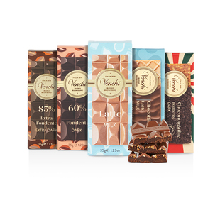 Venchi闻绮牛奶榛子黑巧克力Mini排块意大利进口办公室零食