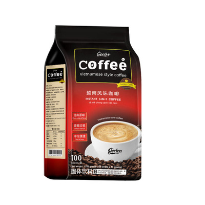 gerlen速溶咖啡100条咖啡粉条装