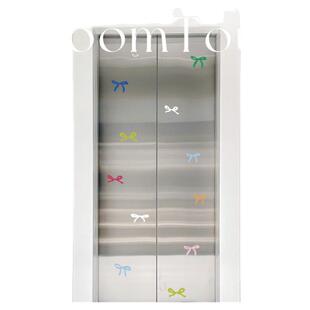 创意ins蝴蝶结电梯贴纸高级感入户门装饰电梯贴一梯一户门口布置