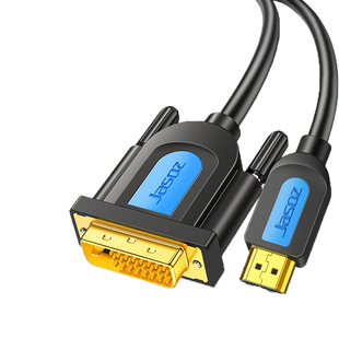 捷森hdmi转dvi母转接线显示器屏高清连接线电脑显卡接口延长互转