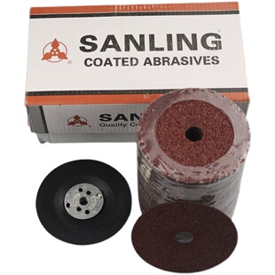 三菱4寸钢纸片角磨机磨片100mm木工木雕根雕专用电动抛光打磨砂纸