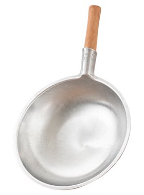 老式炒菜铝锅商用不粘锅铝马勺