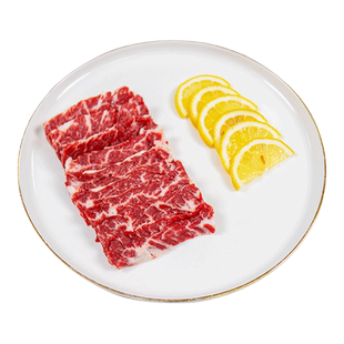 【纽澜地】新鲜高青黑牛原切日式横膈膜烤肉片韩式烤肉120g*4盒装