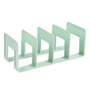 亚克力四格书立架书桌侧边分层隔板夹桌面 固定书本支架立架书架挡书夹立式分隔板收纳神器学生儿童置物书架