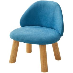 儿童布艺全实木靠背小凳子经济型创意现代简约家用小矮凳板凳椅子