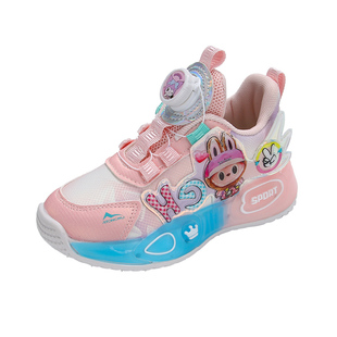 拉布女童鞋子软底公主闪灯鞋女孩子中童亮灯鞋女宝儿童发光童鞋女