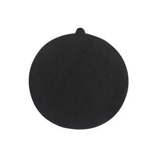 海军尼抛光布金相黑色背胶绒布钢材粗磨抛圆形230打磨布料无胶