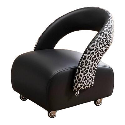 猫抓皮万向轮静音儿童换鞋凳