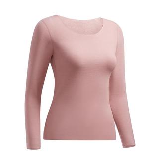 简云羊毛蚕丝保暖内衣女德绒发热加厚加绒单件秋衣打底衫无痕上衣