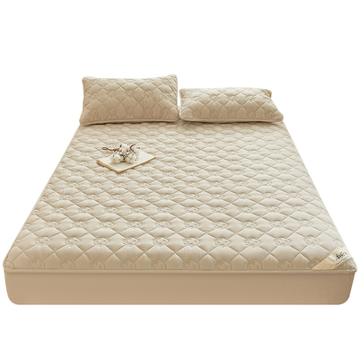 A类防水纯棉夹棉床笠单件100全棉床垫保护罩套2025新款四季通用3